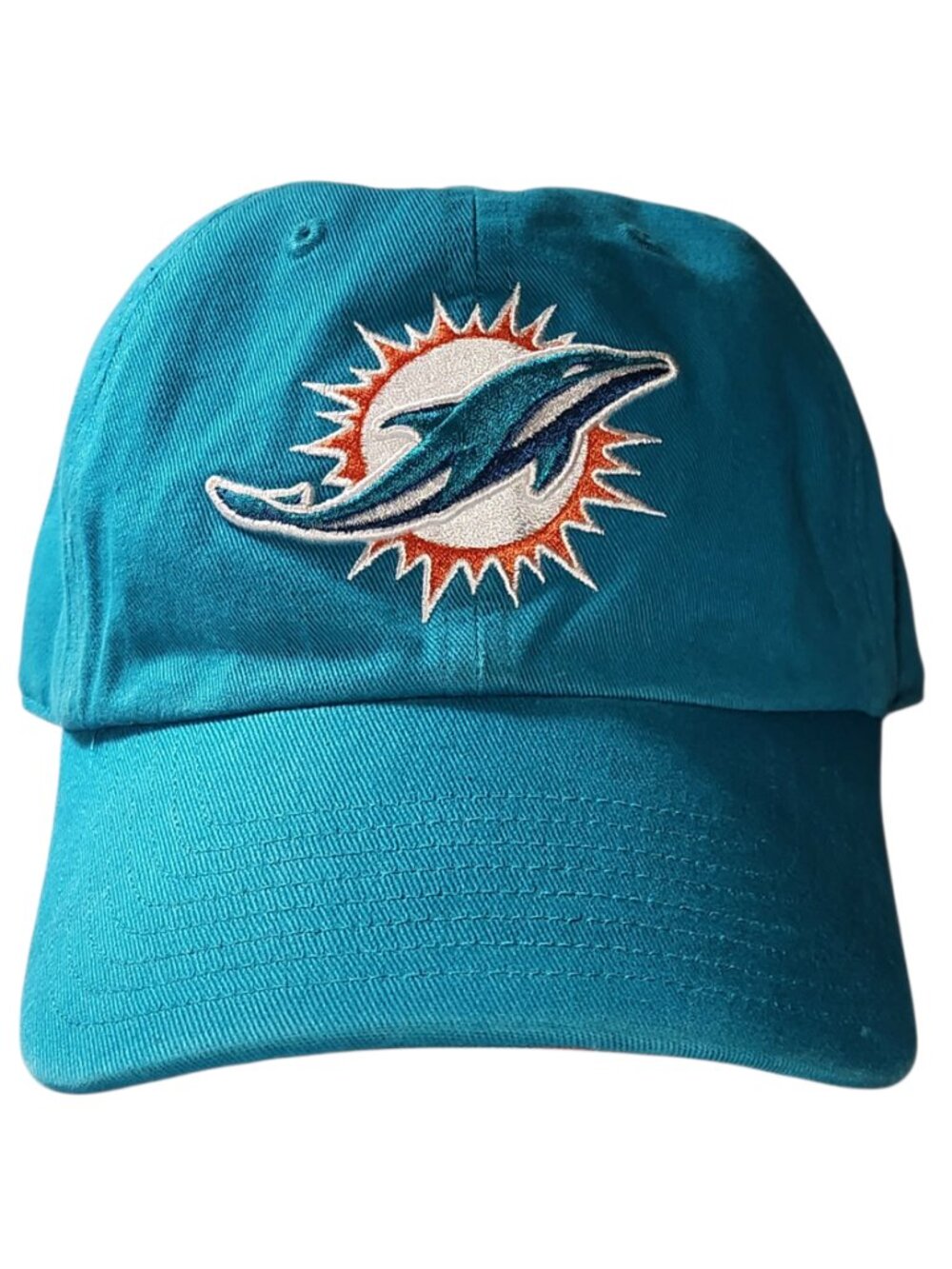 Miami Dolphins '47 Brand Zubaz Under Visor Hat One Size Strapback Aqua Blue Rare